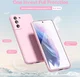 Samsung Galaxy S21 Hoesje Camera Bescherming Dun TPU Back Cover Roze afbeelding 2