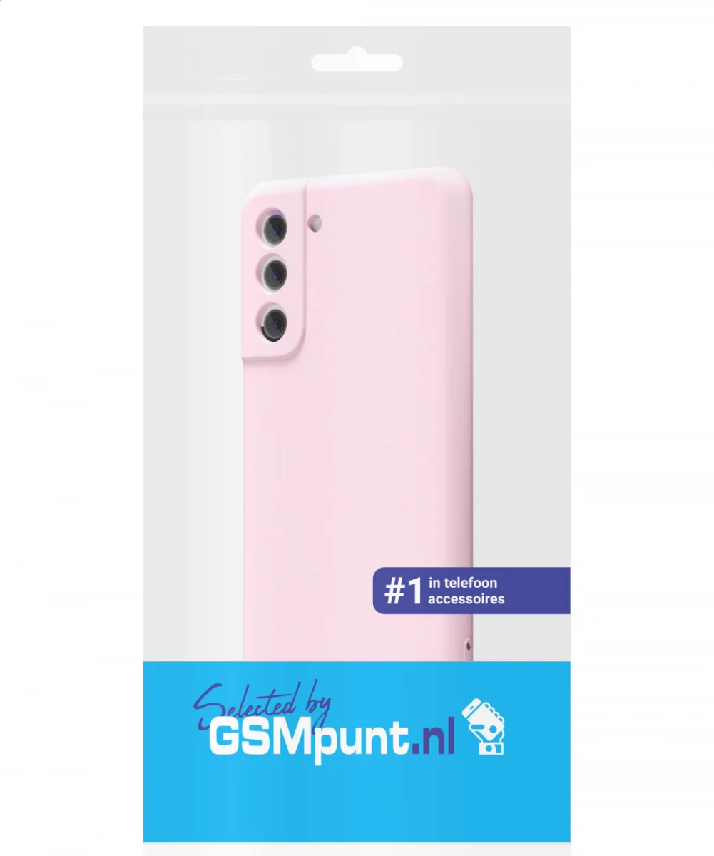 Samsung Galaxy S21 Hoesje Camera Bescherming Dun TPU Back Cover Roze afbeelding 7