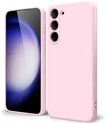 Samsung Galaxy S23 Hoesje Camera Bescherming Dun TPU Back Cover Roze afbeelding