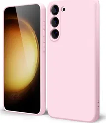 Samsung Galaxy S23 Plus Hoesje met Camera Bescherming Dun TPU Roze afbeelding