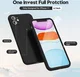 Apple iPhone 11 Hoesje met Camera Bescherming Dun TPU Back Cover Zwart afbeelding 2