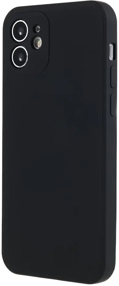 Apple iPhone 12 Hoesje met Camera Bescherming Dun TPU Back Cover Zwart afbeelding 1