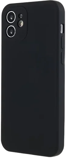 Apple iPhone 12 Hoesje met Camera Bescherming Dun TPU Back Cover Zwart afbeelding 1