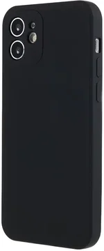 Apple iPhone 12 Hoesje met Camera Bescherming Dun TPU Back Cover Zwart