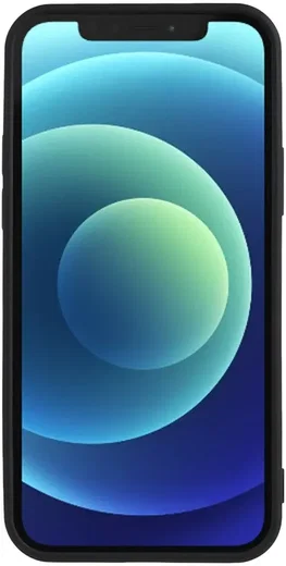 Apple iPhone 12 Hoesje met Camera Bescherming Dun TPU Back Cover Zwart afbeelding 3