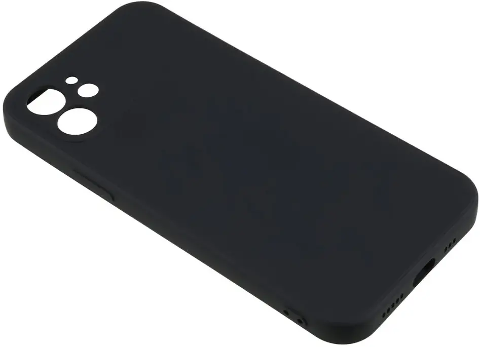 Apple iPhone 12 Hoesje met Camera Bescherming Dun TPU Back Cover Zwart afbeelding 4