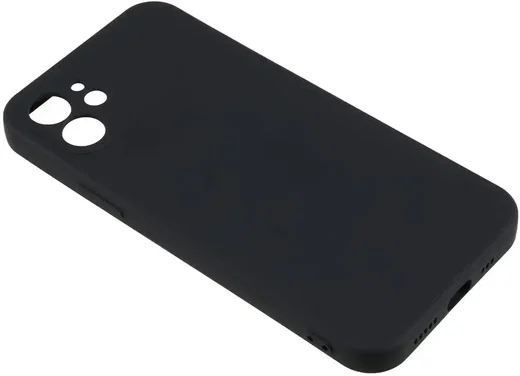 Apple iPhone 12 Hoesje met Camera Bescherming Dun TPU Back Cover Zwart afbeelding 4