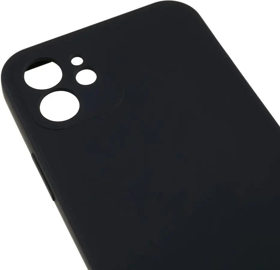 Apple iPhone 12 Hoesje met Camera Bescherming Dun TPU Back Cover Zwart afbeelding 5