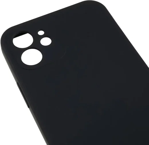 Apple iPhone 12 Hoesje met Camera Bescherming Dun TPU Back Cover Zwart afbeelding 5
