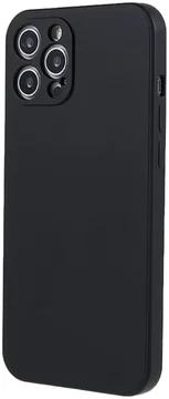 Apple iPhone 12 Pro Hoesje Camera Bescherming Dun TPU Back Cover Zwart