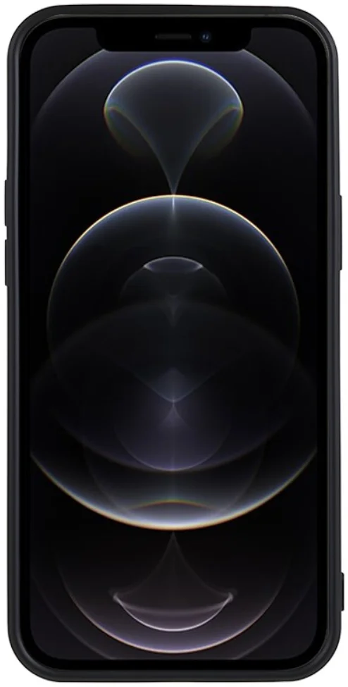 Apple iPhone 12 Pro Hoesje Camera Bescherming Dun TPU Back Cover Zwart afbeelding 4