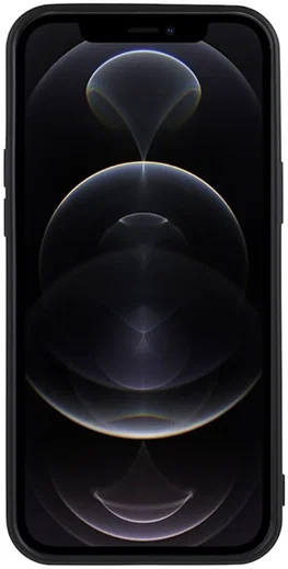 Apple iPhone 12 Pro Hoesje Camera Bescherming Dun TPU Back Cover Zwart afbeelding 4