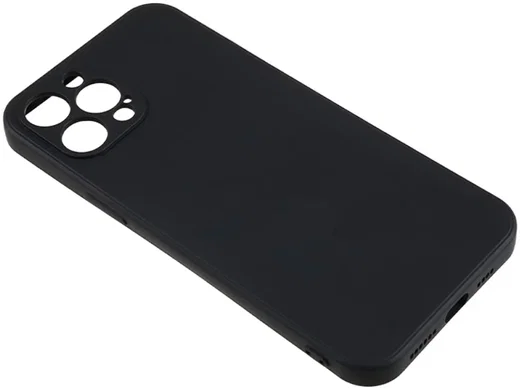 Apple iPhone 12 Pro Hoesje Camera Bescherming Dun TPU Back Cover Zwart afbeelding 5