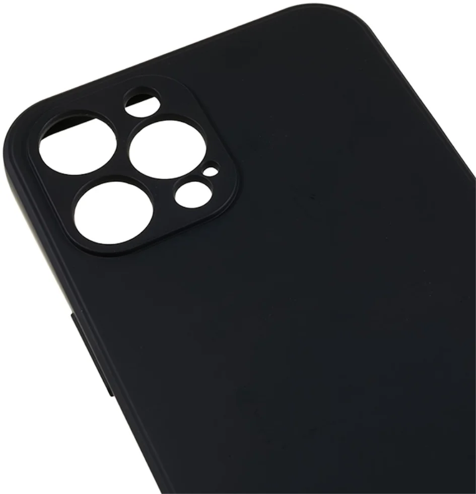 Apple iPhone 12 Pro Hoesje Camera Bescherming Dun TPU Back Cover Zwart afbeelding 6
