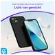 Apple iPhone 13 Hoesje met Camera Bescherming Dun TPU Back Cover Zwart afbeelding 2