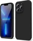 Apple iPhone 13 Pro Hoesje Camera Bescherming Dun TPU Back Cover Zwart afbeelding 1