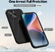 Apple iPhone 14 Hoesje met Camera Bescherming Dun TPU Back Cover Zwart afbeelding 2
