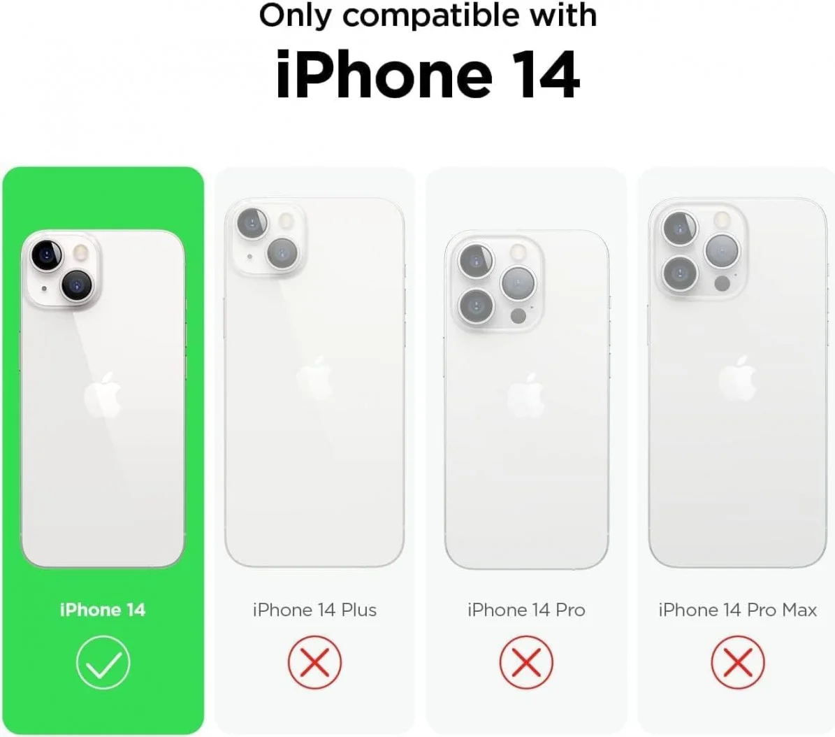 Apple iPhone 14 Hoesje met Camera Bescherming Dun TPU Back Cover Zwart afbeelding 6
