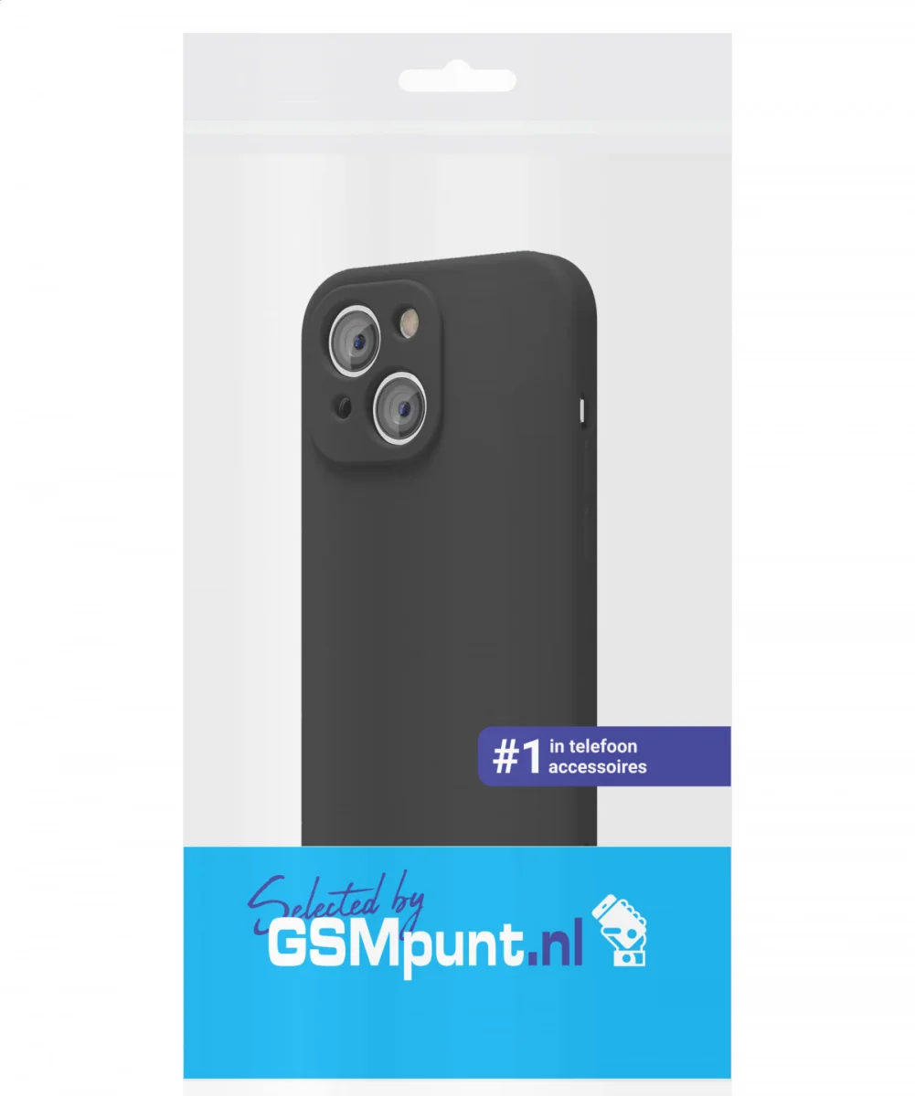 Apple iPhone 14 Hoesje met Camera Bescherming Dun TPU Back Cover Zwart afbeelding 7