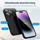 Apple iPhone 14 Pro Hoesje Camera Bescherming Dun TPU Back Cover Zwart afbeelding 5