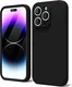 Apple iPhone 14 Pro Max Hoesje met Camera Bescherming Dun TPU Zwart