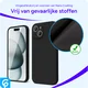 Apple iPhone 15 Hoesje met Camera Bescherming Dun TPU Back Cover Zwart afbeelding 7