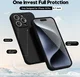 Apple iPhone 15 Pro Hoesje Camera Bescherming Dun TPU Back Cover Zwart afbeelding 2