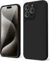 Apple iPhone 15 Pro Max Hoesje met Camera Bescherming Dun TPU Zwart