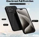 Apple iPhone 15 Pro Max Hoesje met Camera Bescherming Dun TPU Zwart afbeelding 2