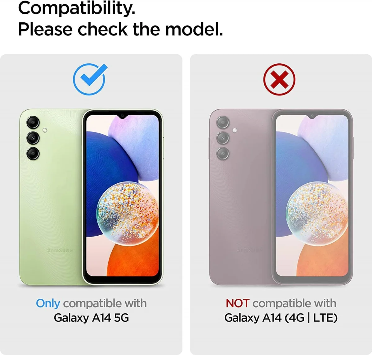 Samsung Galaxy A14 Hoesje Camera Bescherming Dun TPU Back Cover Zwart afbeelding 5