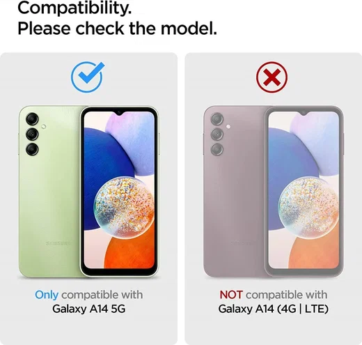 Samsung Galaxy A14 Hoesje Camera Bescherming Dun TPU Back Cover Zwart afbeelding 5