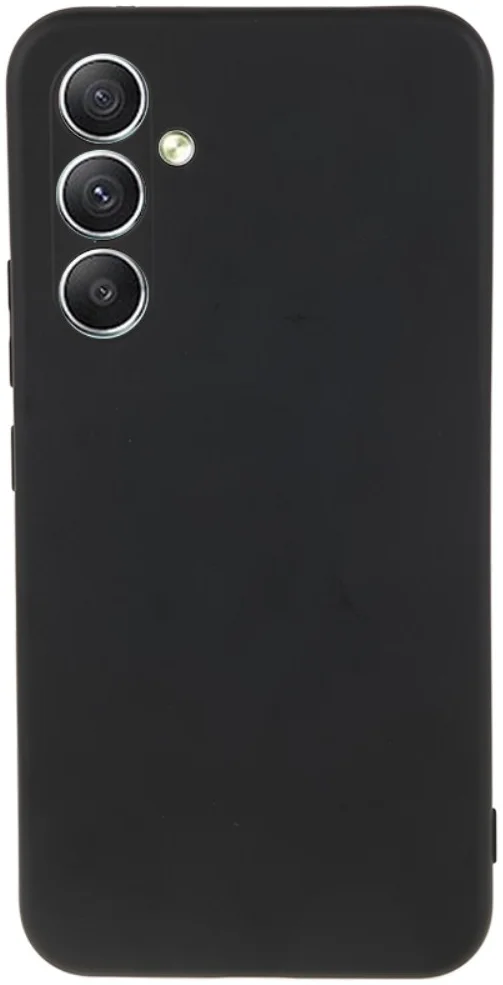 Samsung Galaxy A34 Hoesje Camera Bescherming Dun TPU Back Cover Zwart afbeelding 1