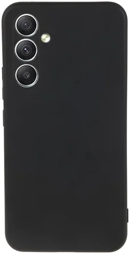 Samsung Galaxy A34 Hoesje Camera Bescherming Dun TPU Back Cover Zwart afbeelding 1