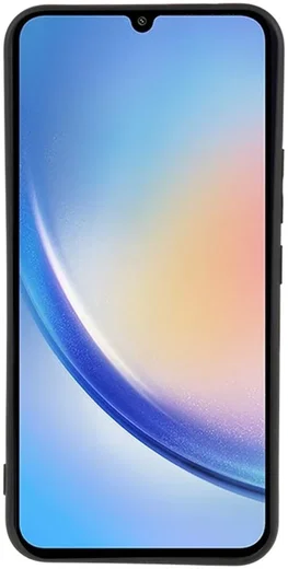 Samsung Galaxy A34 Hoesje Camera Bescherming Dun TPU Back Cover Zwart afbeelding 3