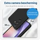 Samsung Galaxy A54 Hoesje Camera Bescherming Dun TPU Back Cover Zwart afbeelding 4