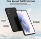 Samsung Galaxy S21 Hoesje Camera Bescherming Dun TPU Back Cover Zwart afbeelding 2