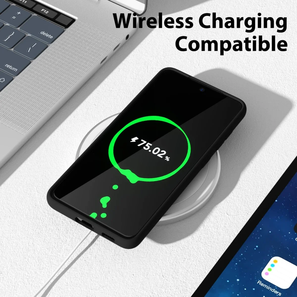 Samsung Galaxy S21 FE Hoesje met Camera Bescherming Dun TPU Zwart afbeelding 6