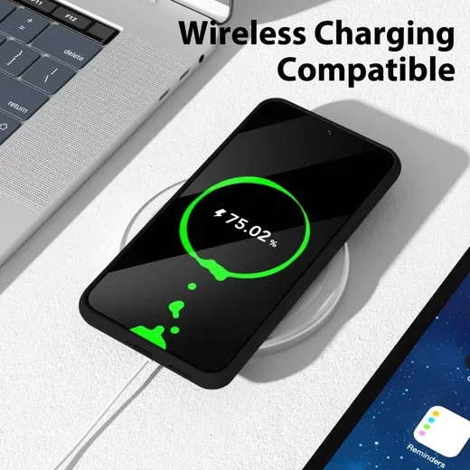 Samsung Galaxy S22 Hoesje Camera Bescherming Dun TPU Back Cover Zwart afbeelding 5