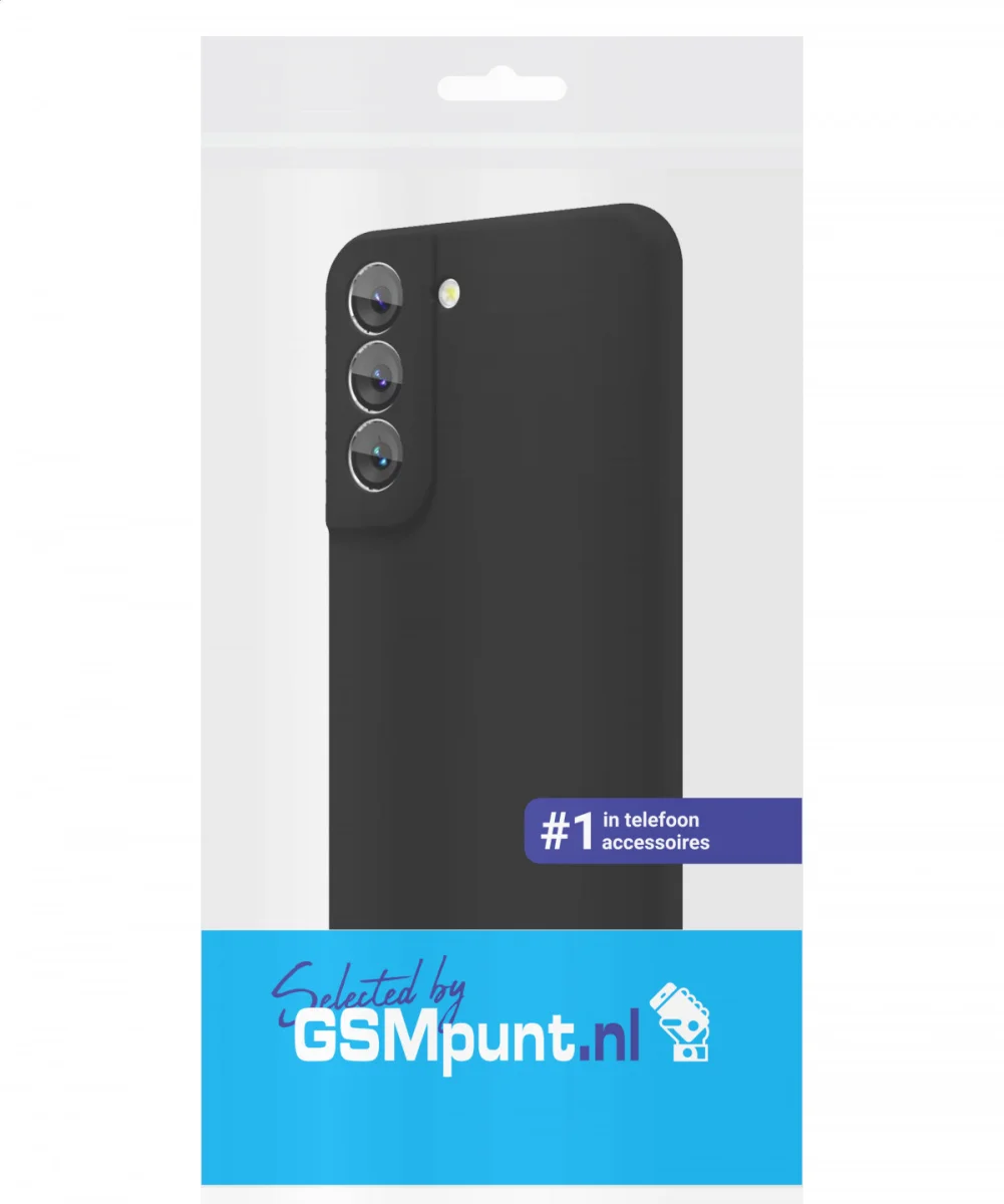 Samsung Galaxy S22 Hoesje Camera Bescherming Dun TPU Back Cover Zwart afbeelding 7