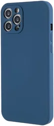 Apple iPhone 12 Pro Hoesje met Camera Bescherming Dun TPU Donkerblauw afbeelding