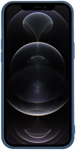 Apple iPhone 12 Pro Hoesje met Camera Bescherming Dun TPU Donkerblauw afbeelding 4