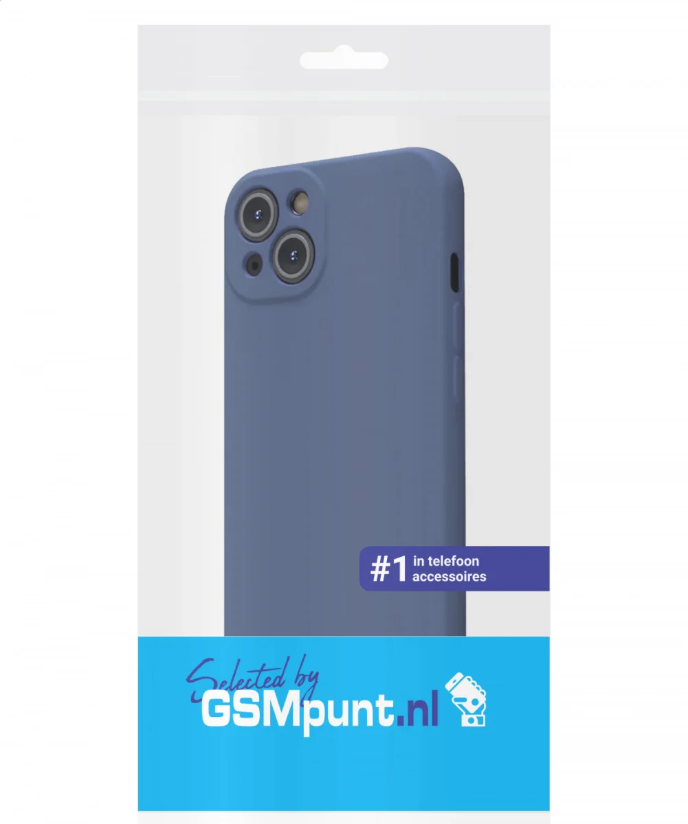 Apple iPhone 13 Hoesje met Camera Bescherming Dun TPU Donkerblauw afbeelding 7