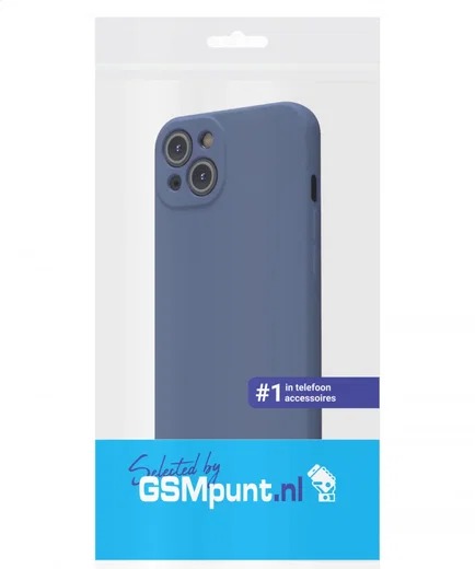 Apple iPhone 13 Hoesje met Camera Bescherming Dun TPU Donkerblauw afbeelding 7