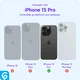 Apple iPhone 15 Pro Hoesje met Camera Bescherming Dun TPU Donkerblauw afbeelding 2