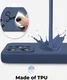 Apple iPhone 15 Pro Max Hoesje Camera Bescherming Dun TPU Donkerblauw afbeelding 3