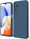 Samsung Galaxy A14 Hoesje met Camera Bescherming Dun TPU Donkerblauw