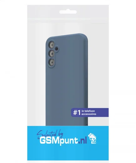 Samsung Galaxy A14 Hoesje met Camera Bescherming Dun TPU Donkerblauw afbeelding 5