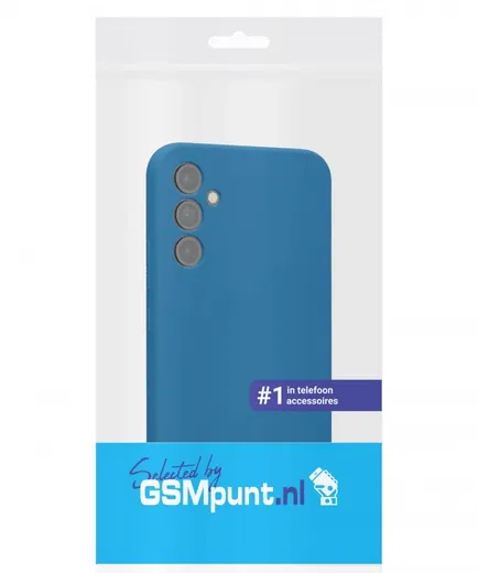 Samsung Galaxy A34 Hoesje met Camera Bescherming Dun TPU Donkerblauw afbeelding 5