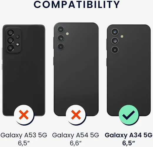 Samsung Galaxy A34 Hoesje met Camera Bescherming Dun TPU Donkerblauw afbeelding 4