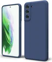 Samsung Galaxy S21 Hoesje met Camera Bescherming Dun TPU Donkerblauw